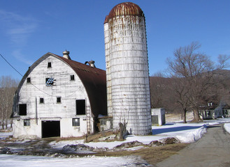 Obraz premium barn with silo