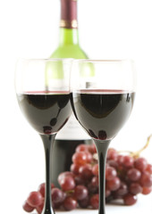 wine and grapes