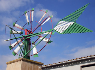 green windmill