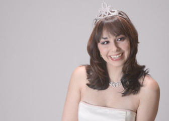 smiling beauty queen