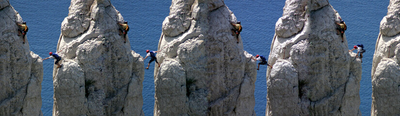 Obraz premium alpinistes à marseille