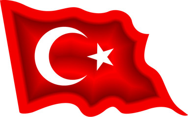 Obraz premium turkey flag