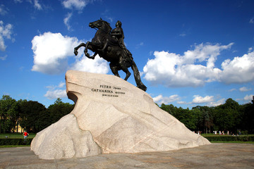 st.-petersburg. monument to great peter.