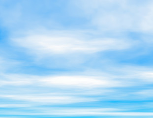 fluffy clouds and blue sky