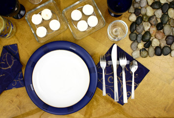 plate on table