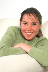 Naklejka premium portrait femme