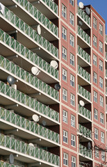Obraz premium satellite dishes