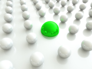 green ball