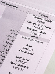 Obraz premium charges sociales