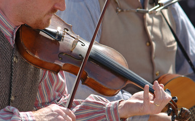 playing the fiddle
