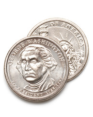 george washington dollar coins two