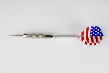 dart on white background