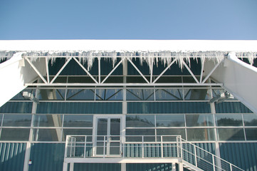 row of icicles