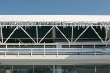 row of icicles