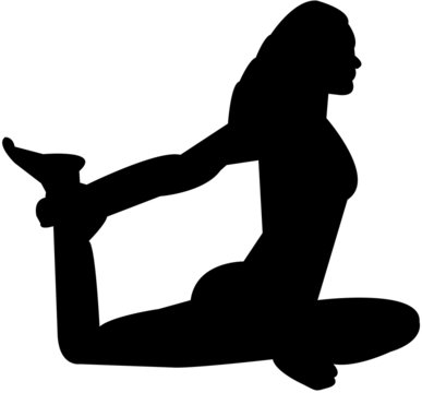 recommend clip art: yoga silhouettes