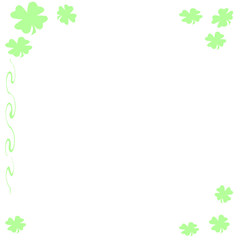 shamrock framed note paper