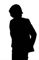 sihlouette uomo giovane