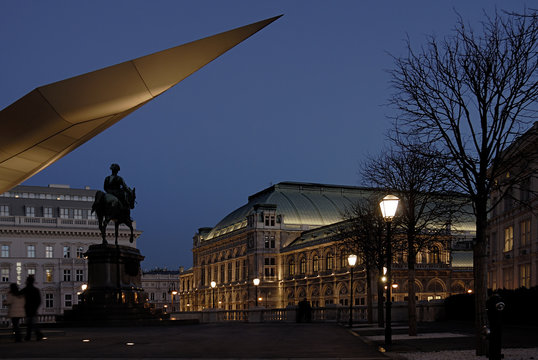 zu pferd richtung staatsoper