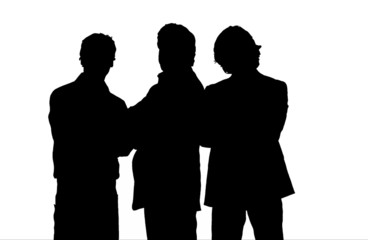 silhouette business team