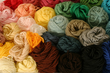 skeins of yarn - horizontal