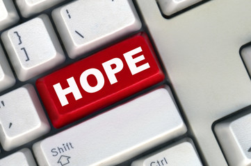 keyboard with -hope- button