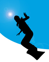 Fototapeta na wymiar snowboard1