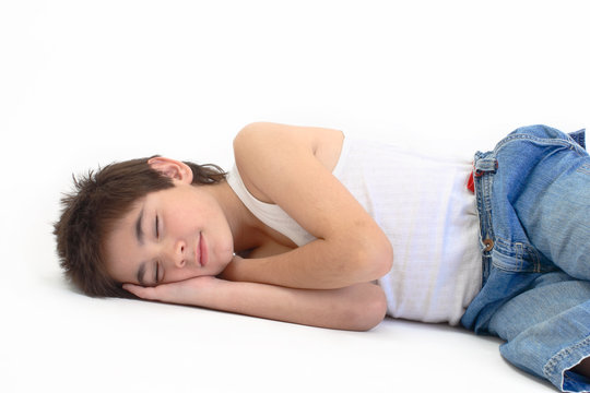sleeping boy