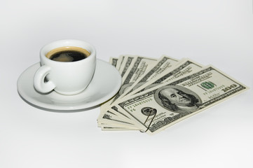 money & coffee