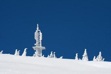 communication center in snow