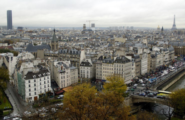 Obraz premium from eiffel to montparnasse tours