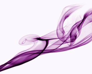 purple smoke on white background