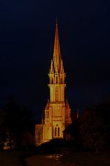 Fototapeta premium église de nuit