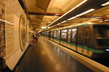 Paris Metro in Motion, France