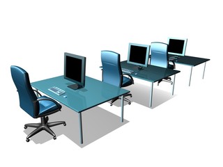 modern business desk