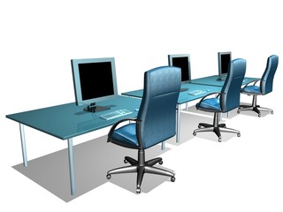 modern business desk