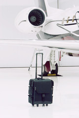 luggage by private plane