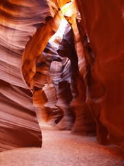 the upper antelope slot canyon