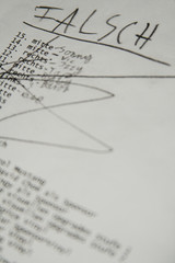 fehler in der schule