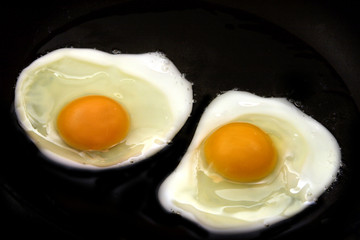 two eggs