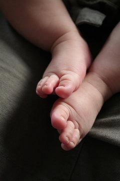 feet of a child