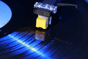 vinyl record deck cartridge and stylus