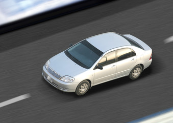 Obraz na płótnie Canvas Przyspieszenie samochodu