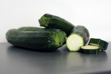 courgettes et rondelles
