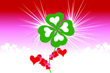 carte d'amour et chance