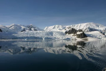 Wandcirkels aluminium antarktisimpression © Achim Baqué