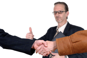 business deal, handshake