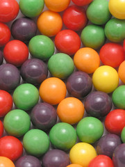 Fototapeta na wymiar multicolored candy balls