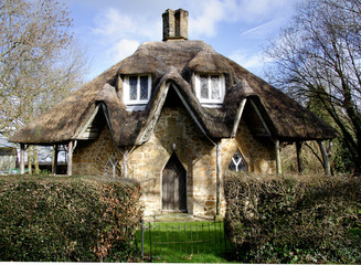 quirky thatched cottage