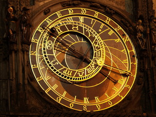 Naklejka premium prague astronomical clock