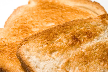tranches de pain de mie grillées